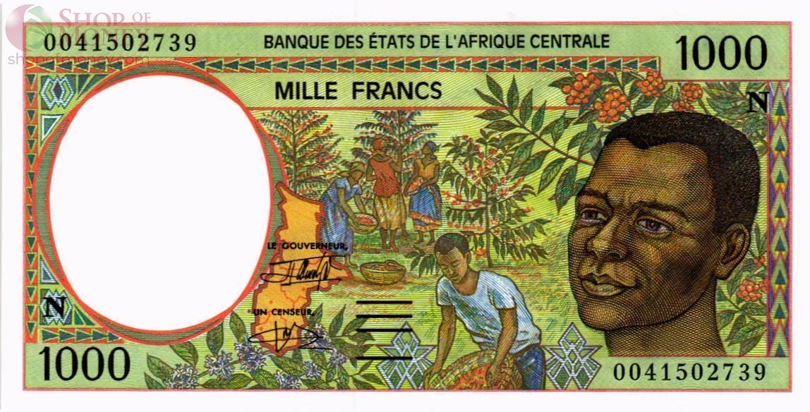 CAS - ЭКВАТОРИАЛЬНАЯ ГВИНЕЯ 1000 ФРАНКОВ (N) 1