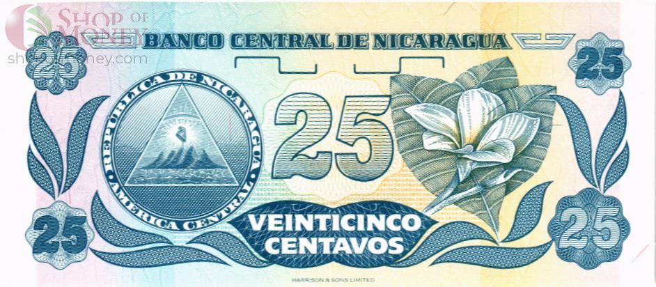 НИКАРАГУА 25 ЦЕНТАВО (-AA-) 2