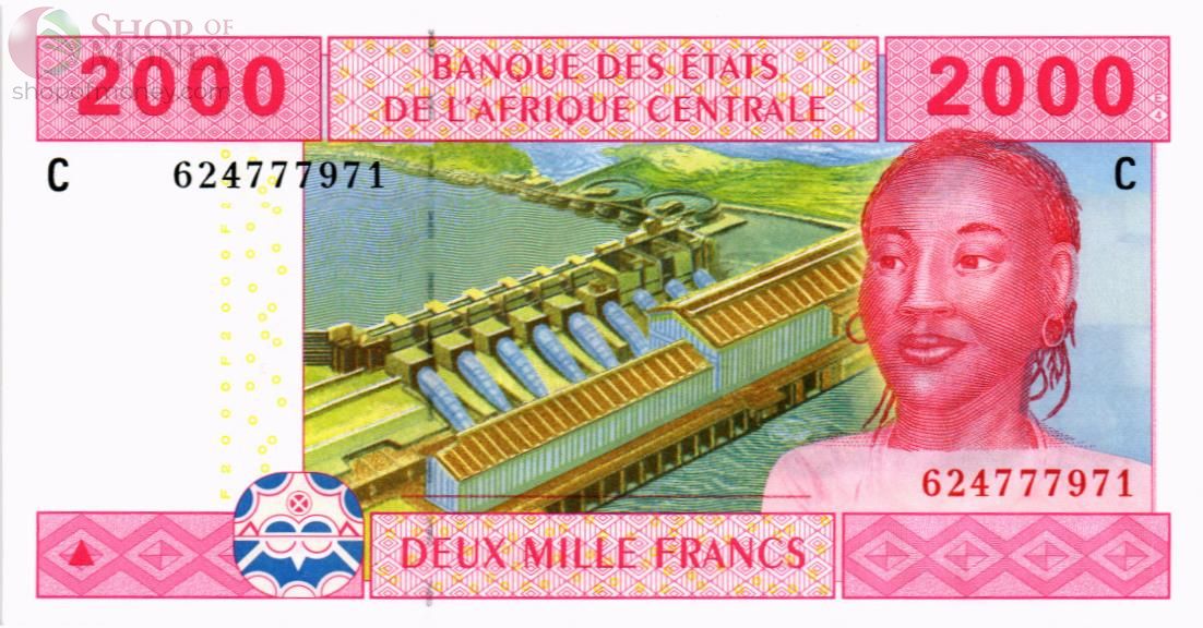 CAS - ЧАД 2000 ФРАНКОВ (C) 1