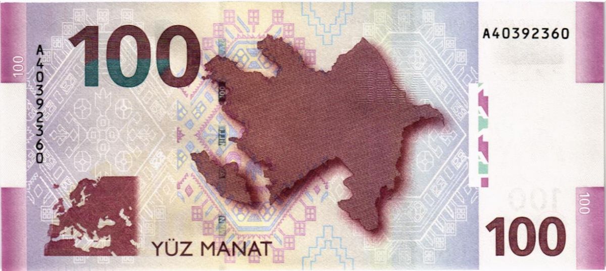 АЗЕРБАЙДЖАН 100 МАНАТ 2