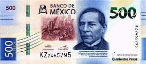 МЕКСИКА 500 ПЕСО (05.01.2022) 1