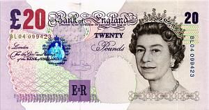 ВЕЛИКОБРИТАНИЯ/АНГЛИЯ 20 ФУНТОВ 1