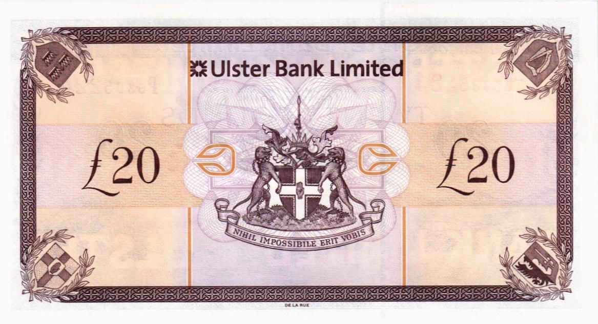 СЕВЕРНАЯ ИРЛАНДИЯ 20 ФУНТОВ 2