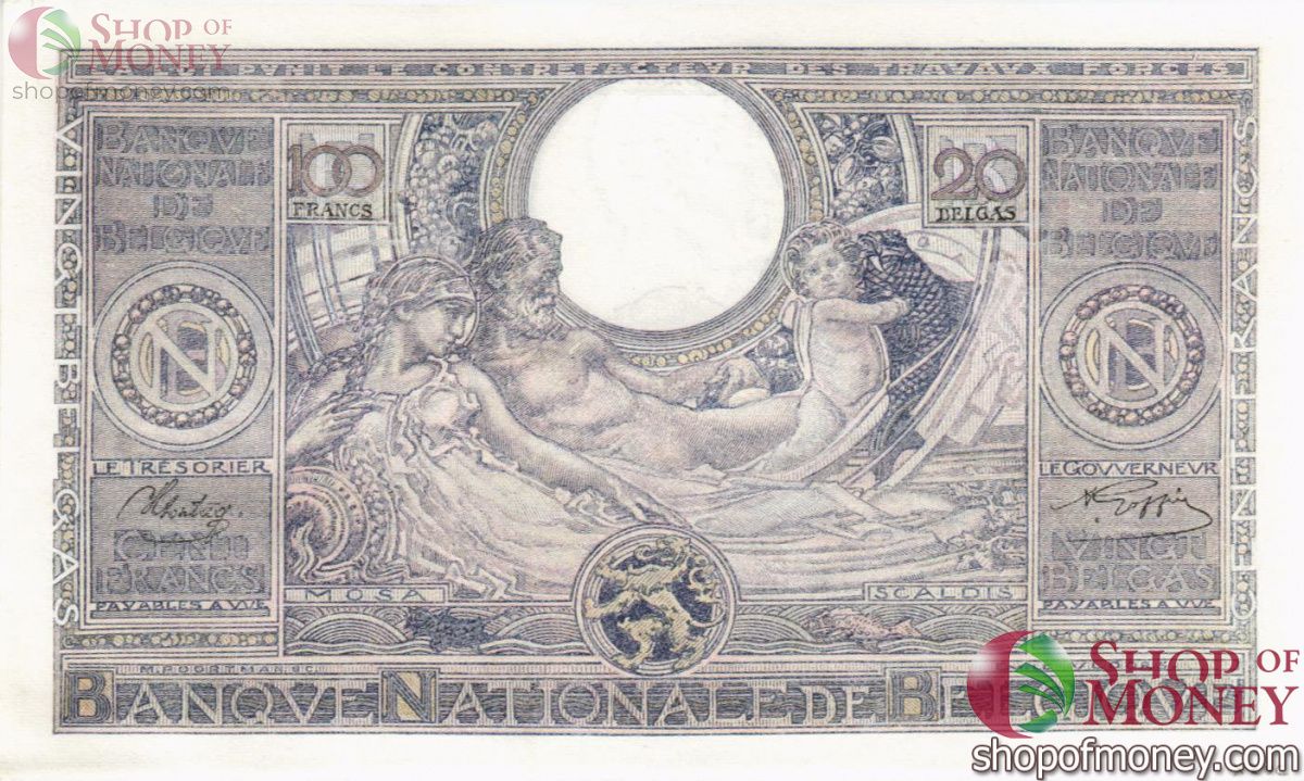 БЕЛЬГИЯ 100 ФРАНКОВ 2