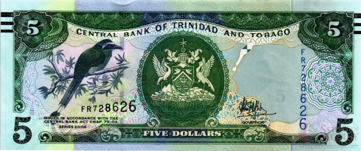 ТРИНИДАД И ТОБАГО 5 ДОЛЛАРОВ 1