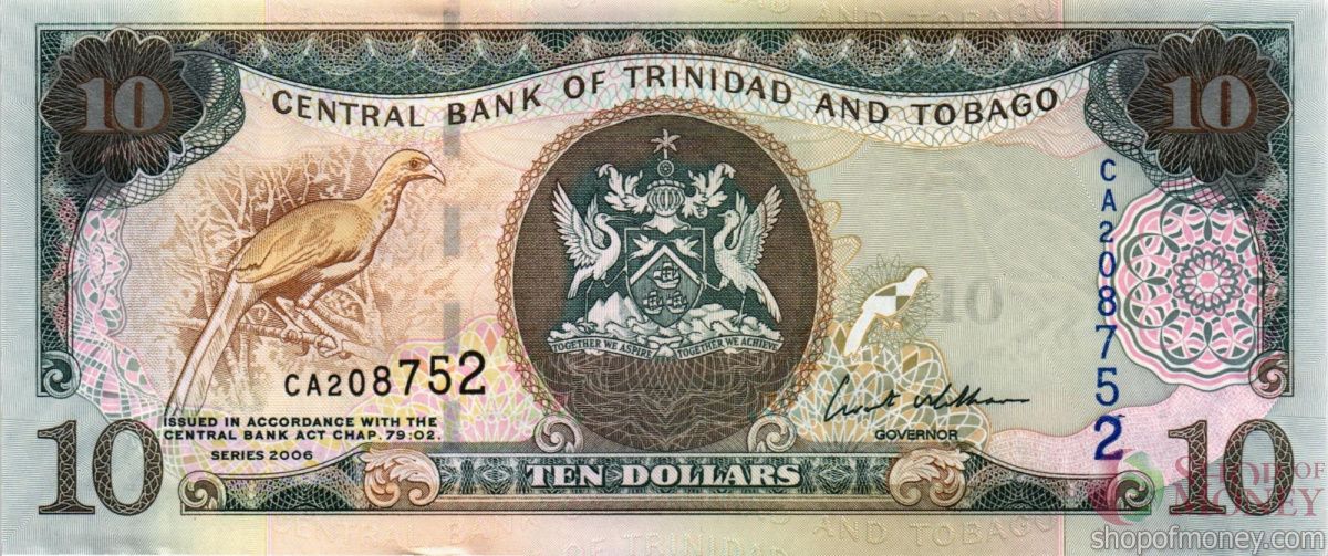 ТРИНИДАД И ТОБАГО 10 ДОЛЛАРОВ 1
