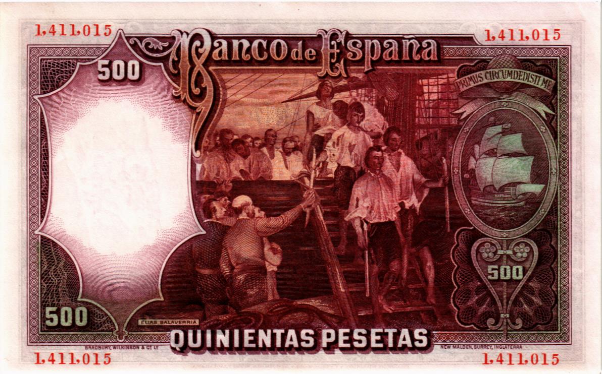 ИСПАНИЯ 500 ПЕСЕТ (25.04.1931) 2