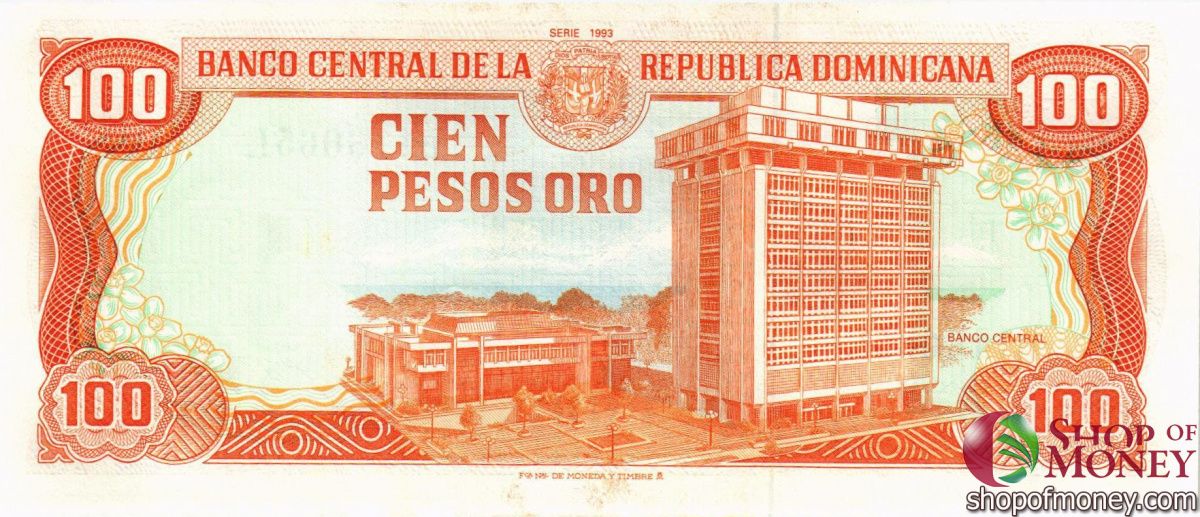 ДОМИНИКАНСКАЯ РЕСПУБЛИКА 100 ПЕСО 2