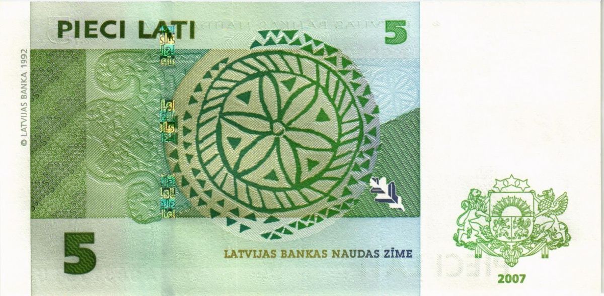 ЛАТВИЯ 5 ЛАТ 2