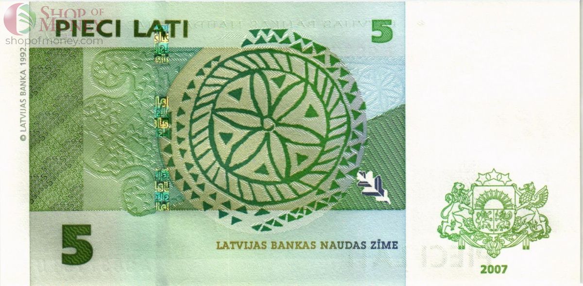 ЛАТВИЯ 5 ЛАТ 2