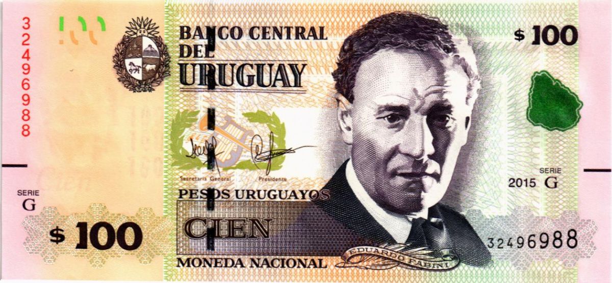 УРУГВАЙ 100 ПЕСО 1