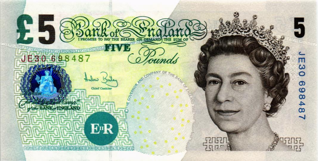 ВЕЛИКОБРИТАНИЯ/АНГЛИЯ 5 ФУНТОВ 1