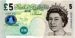 ВЕЛИКОБРИТАНИЯ/АНГЛИЯ 5 ФУНТОВ 1