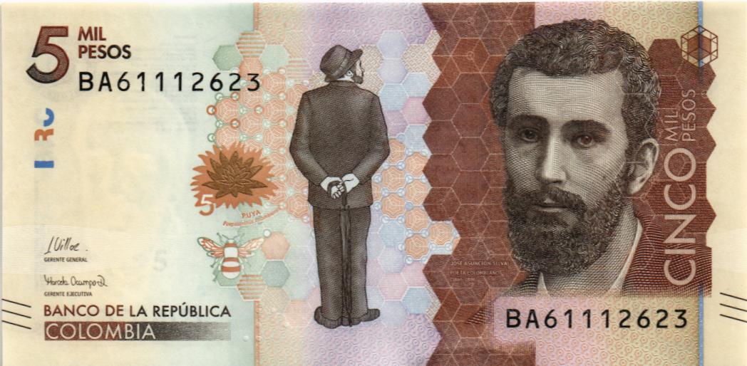 КОЛУМБИЯ 5000 ПЕСО (26.07.2022) 1