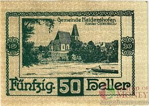 АВСТРИЯ 50 ХЕЛЛЕРОВ (НОТГЕЛЬД) 2