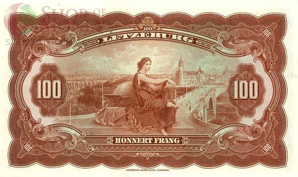 ЛЮКСЕМБУРГ 100 ФРАНКОВ 2