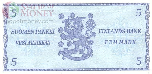 ФИНЛЯНДИЯ 5 МАРОК (Litt. B) 2