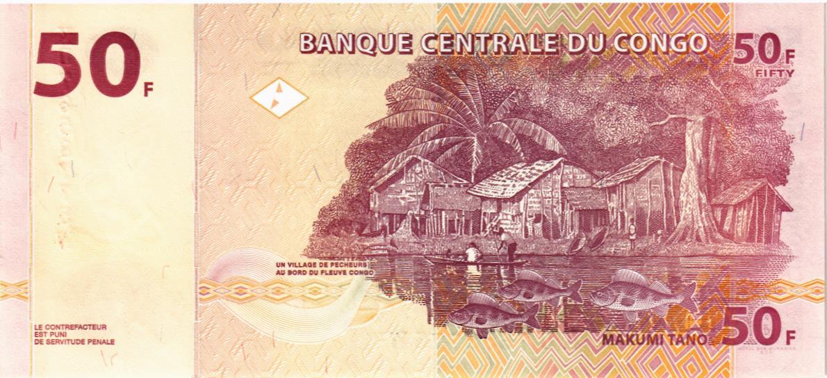 КОНГО ДР 50 ФРАНКОВ 2