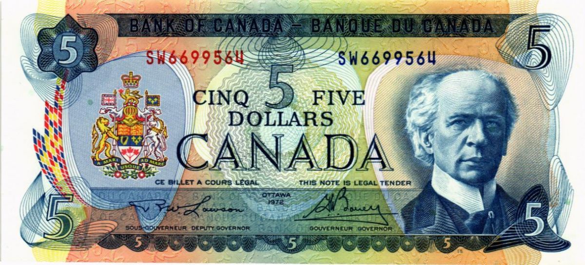 КАНАДА 5 ДОЛЛАРОВ 1