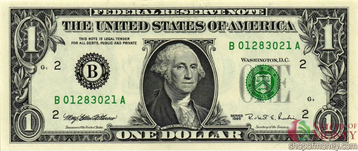 США 1 ДОЛЛАР (B-Нью-Йорк) 1