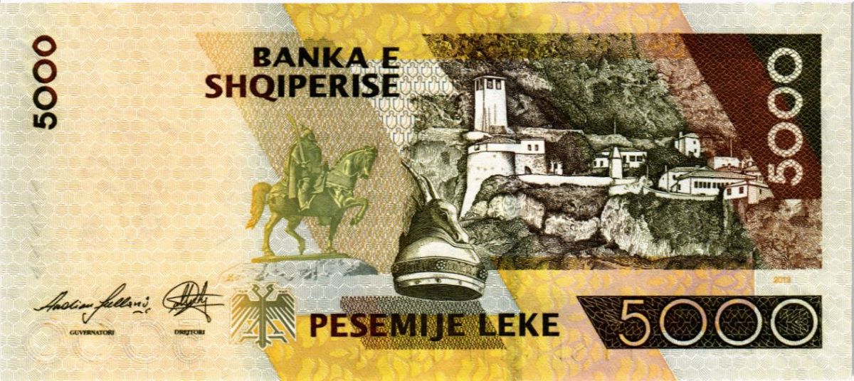 АЛБАНИЯ 5000 ЛЕК 2