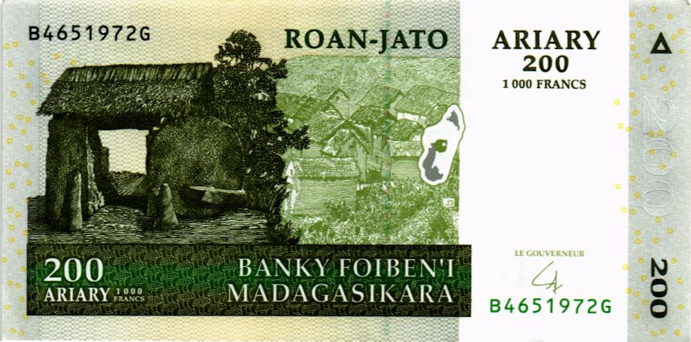 МАДАГАСКАР 200 АРИАРИ 1
