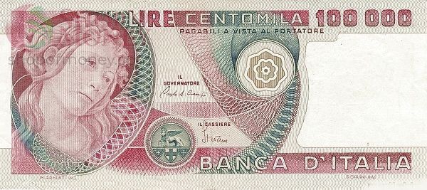 ИТАЛИЯ 100000 ЛИР 1