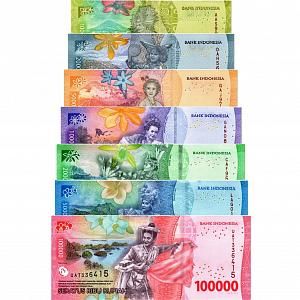 ИНДОНЕЗИЯ НАБОР 1000 2000 5000 10000 20000 50000 100000 РУПИЙ 2