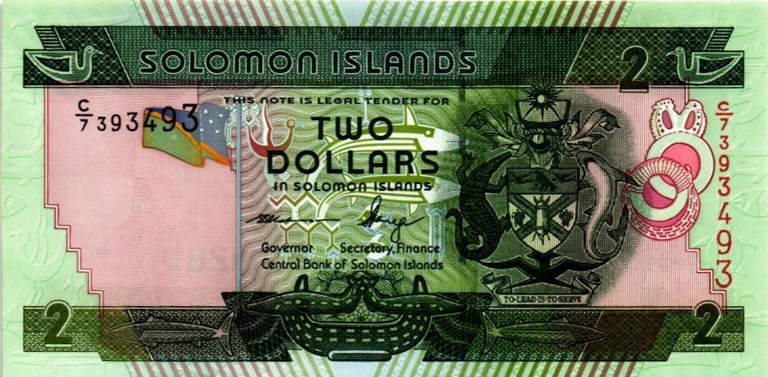 СОЛОМОНОВЫ ОСТРОВА 2 ДОЛЛАРА 1