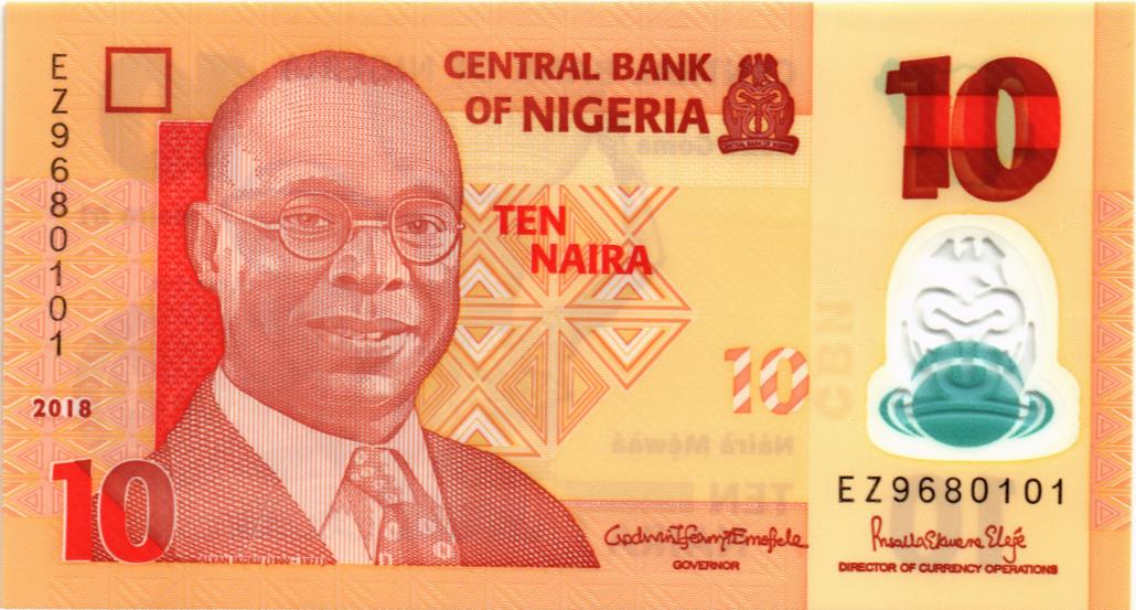 НИГЕРИЯ 10 НАЙРА 1