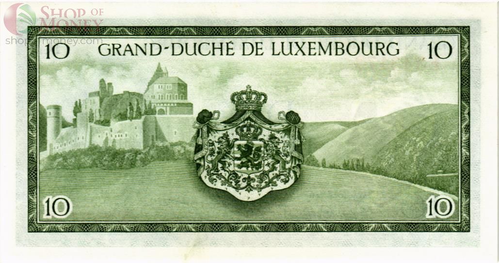 ЛЮКСЕМБУРГ 10 ФРАНКОВ 2