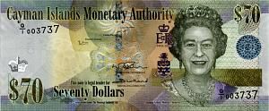 КАЙМАНОВЫ ОСТРОВА 70 ДОЛЛАРОВ #003737 1