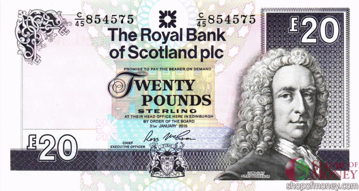 ШОТЛАНДИЯ 20 ФУНТОВ 1