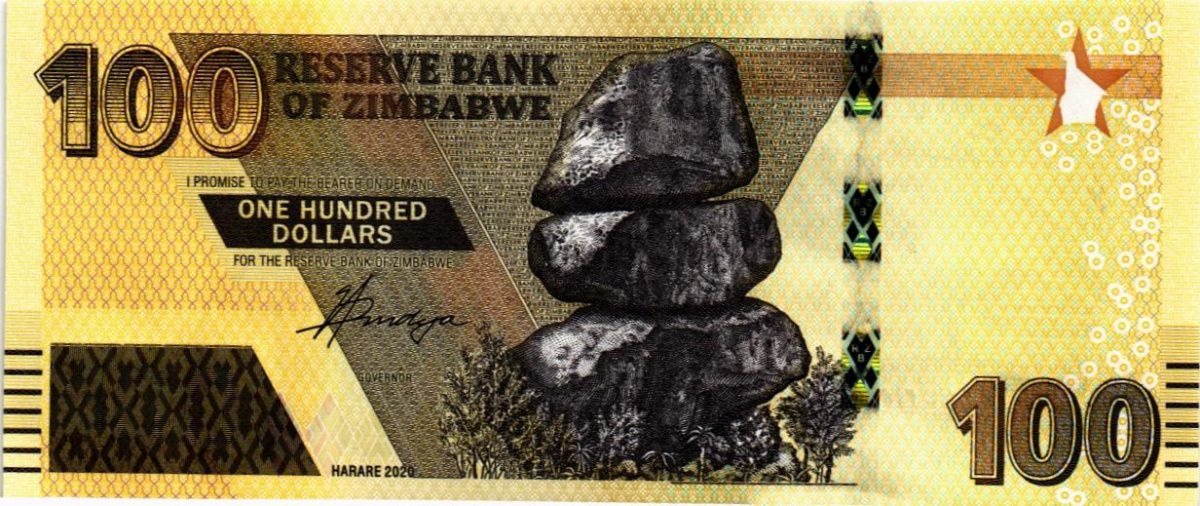 ЗИМБАБВЕ 100 ДОЛЛАРОВ 1