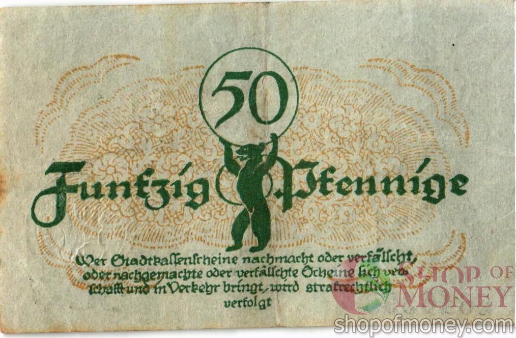 ГЕРМАНИЯ 50 ПФЕННИГОВ (НОТГЕЛЬД) 2