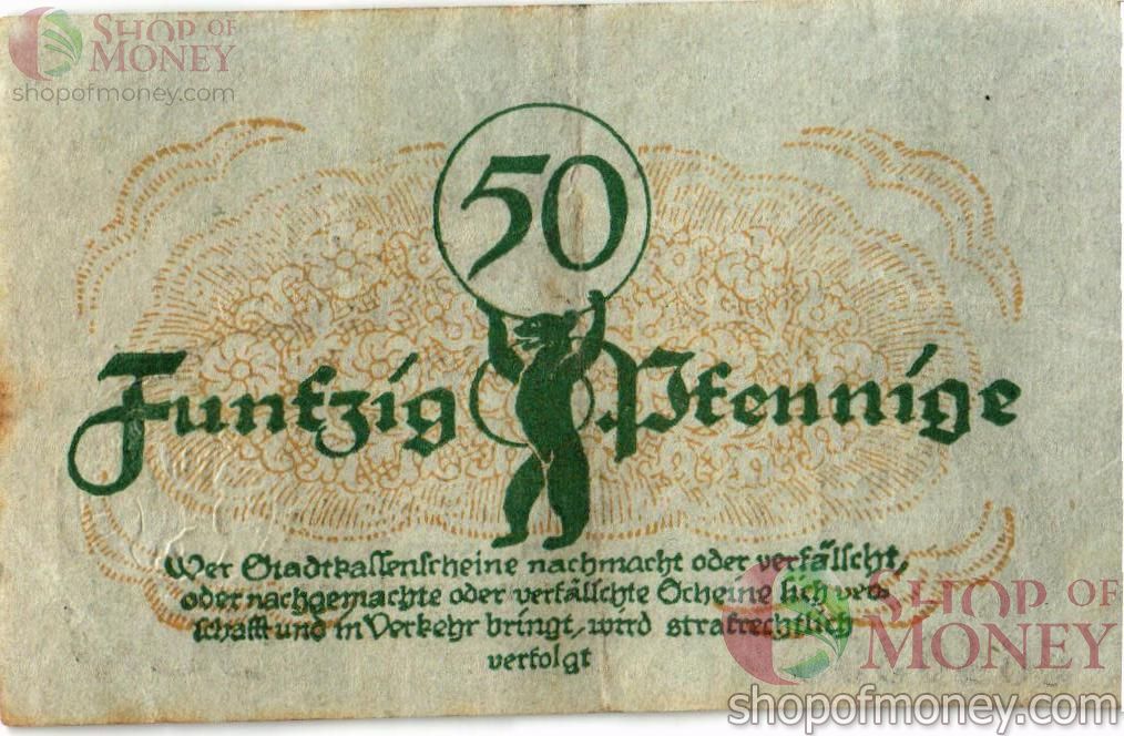 ГЕРМАНИЯ 50 ПФЕННИГОВ (НОТГЕЛЬД) 2