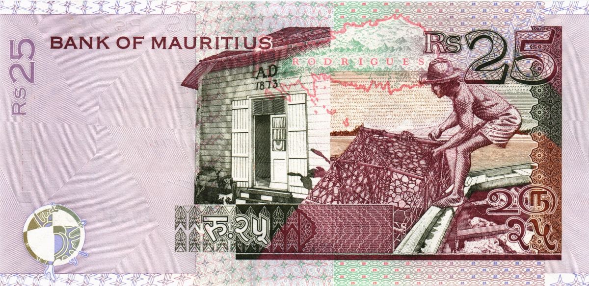 МАВРИКИЙ 25 РУПИЙ 2