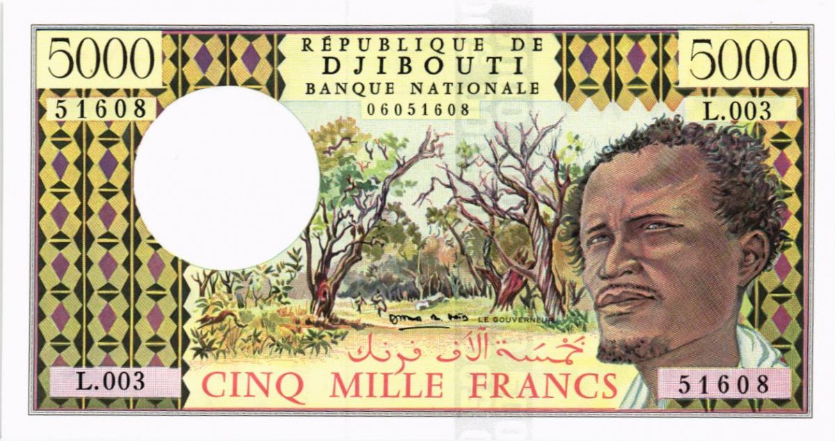ДЖИБУТИ 5000 ФРАНКОВ 1