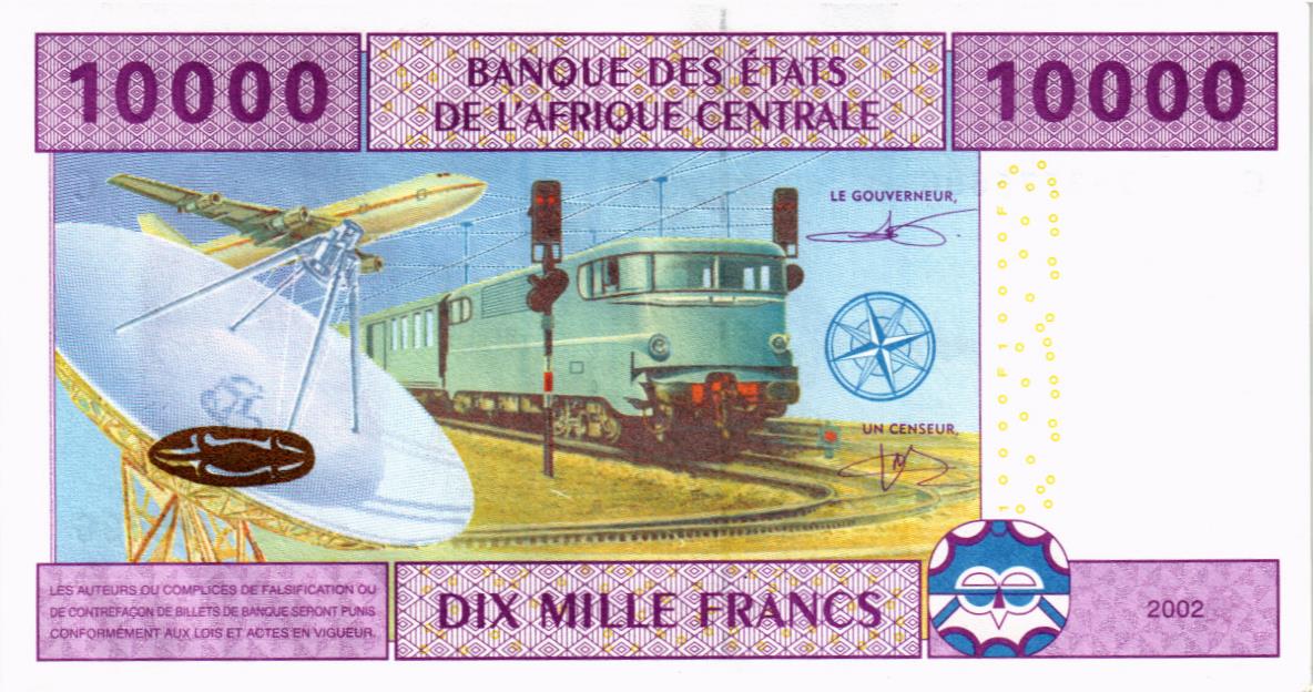 CAS - ЧАД 10000 ФРАНКОВ (C) 2