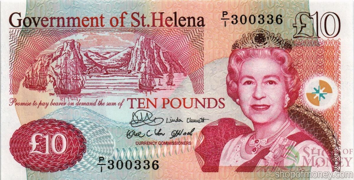 ОСТРОВ СВЯТОЙ ЕЛЕНЫ 10 ФУНТОВ 1