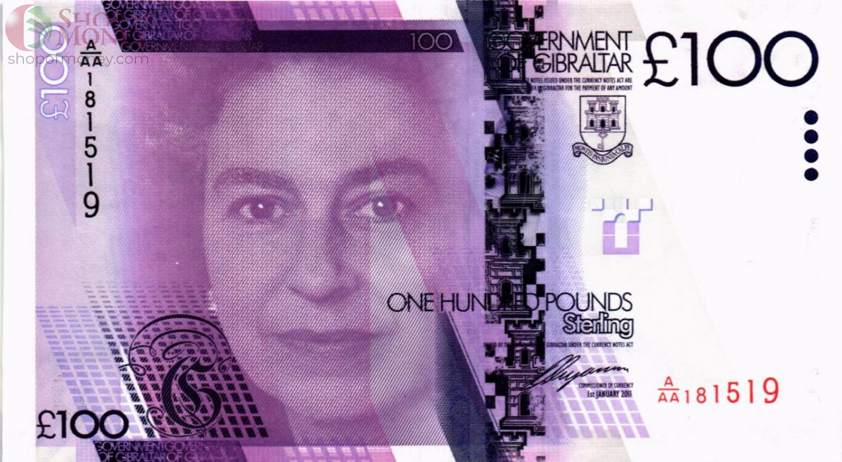 ГИБРАЛТАР 100 ФУНТОВ 1