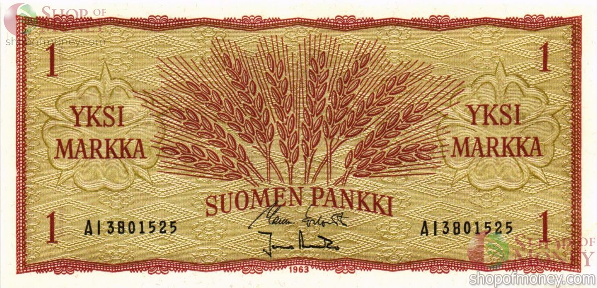 ФИНЛЯНДИЯ 1 МАРКА 1
