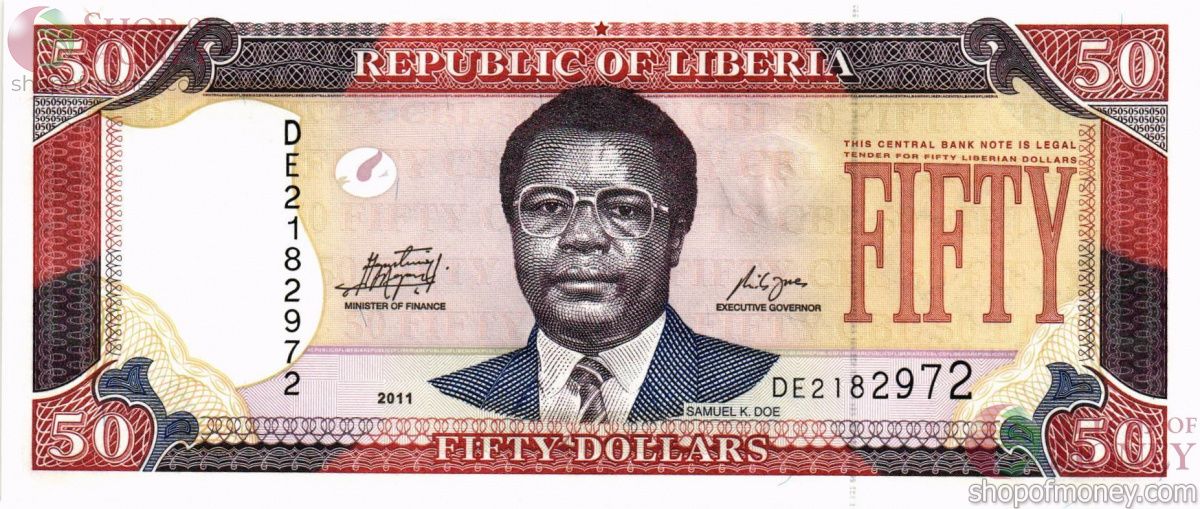 ЛИБЕРИЯ 50 ДОЛЛАРОВ 1