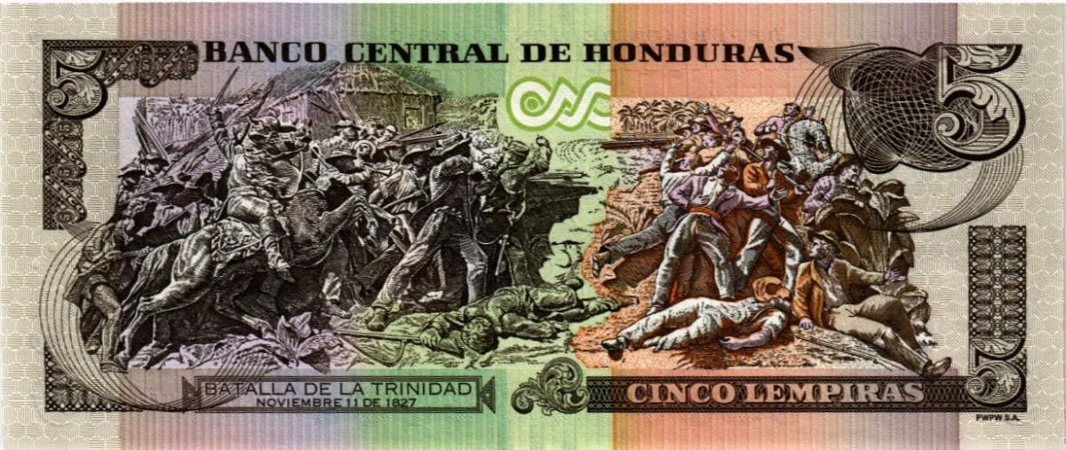 ГОНДУРАС 5 ЛЕМПИР 2