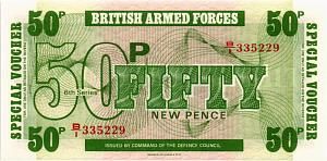 ВЕЛИКОБРИТАНИЯ / АНГЛИЯ 50 ПЕНСОВ (БРИТАНСКАЯ АРМИЯ) 1