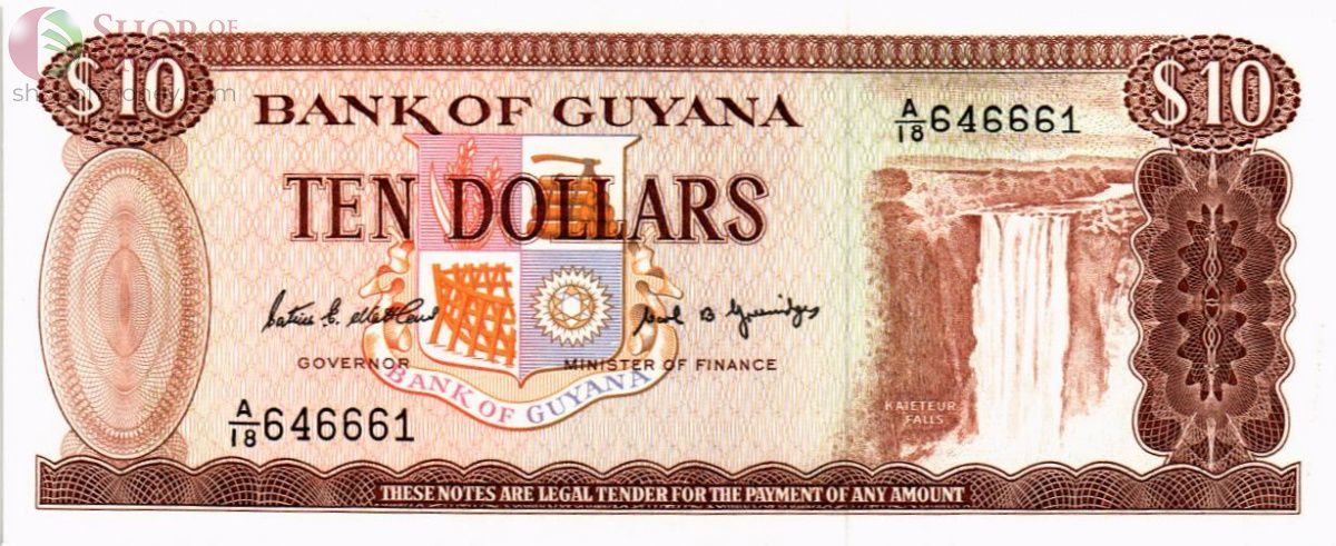 ГАЙАНА 10 ДОЛЛАРОВ 1