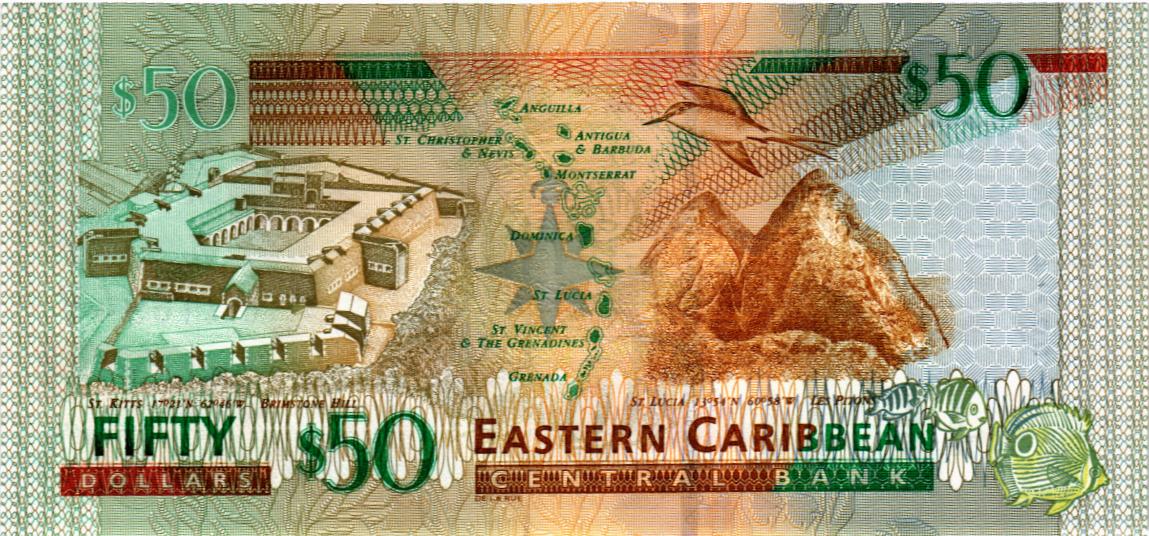 ВОСТОЧНЫЕ КАРИБЫ 50 ДОЛЛАРОВ (V - СЕНТ ВИНСЕНТ) 2