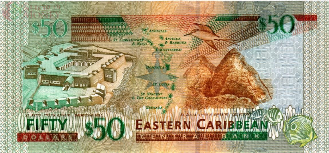 ВОСТОЧНЫЕ КАРИБЫ 50 ДОЛЛАРОВ (V - СЕНТ ВИНСЕНТ) 2