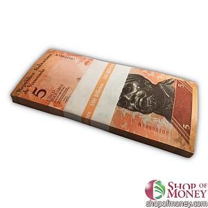 ВЕНЕСУЭЛА 5 БОЛИВАР (100 БАНКНОТ) 29.10.2013 1