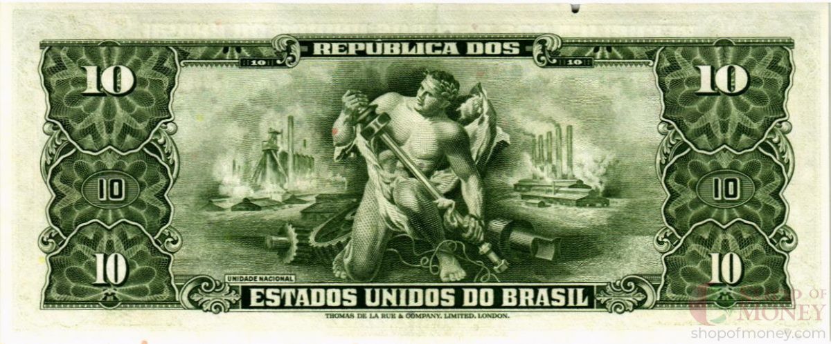 БРАЗИЛИЯ 1 СЕНТАВО (НАДПЕЧАТКА) 2